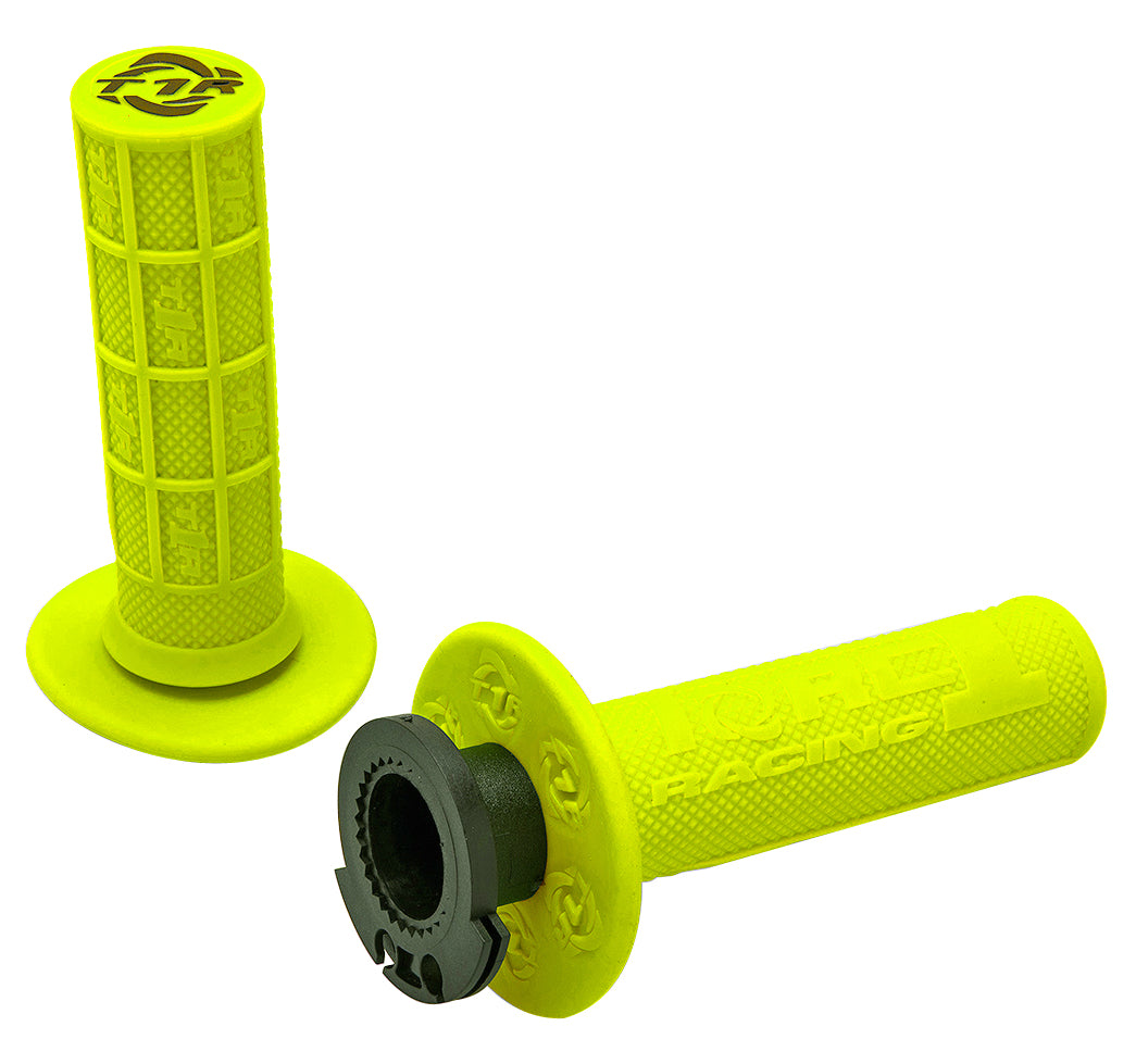 Defy Lock On Grips - Yellow - MX – Torc 1 Racing
