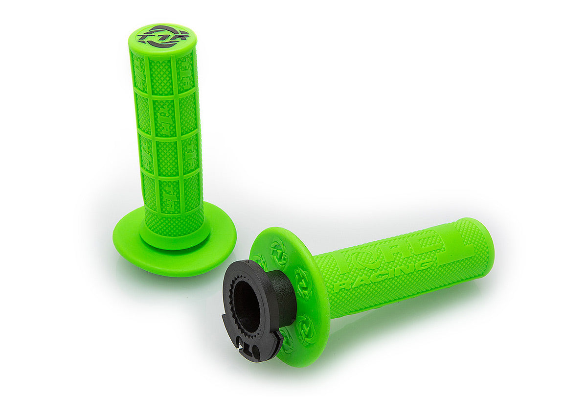 Defy Lock On Grips - Green - MX – Torc 1 Racing